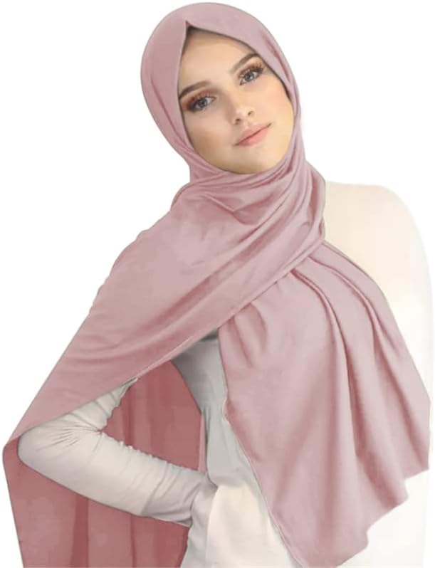 ANKOMINA Women Soft Cotton Muslim Jersey Hijab Head Wrap Scarves Fashion Long Scarf Shawls - Image 3