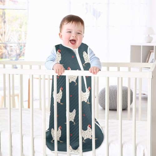 Image of vvfelixl Bright Funny Dinosaurs Baby Sleeping Bag Sleep Sack,Baby Wearable Blanket Sleep Suit for 0-6 Months