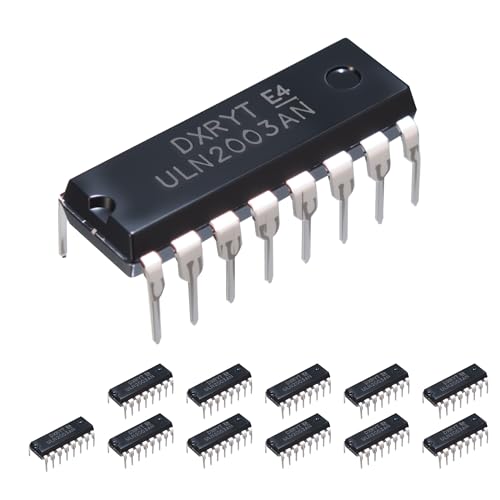 VIBICCK 12pcs ULN2003 ULN2003AN ULN2003A ULN2003APG High-Voltage High-Current Seven Darlington Transistor Arrays NPN IC DIP-16 (Pack of 12pcs)
