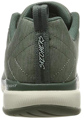 Skechers Skechers Women's Flex Appeal 3.0 Trainers, Green Olive Mesh Aqua Trim Old, 4.5 UK