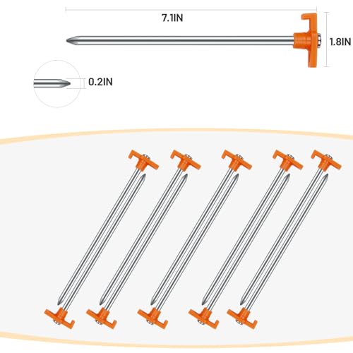 AVOFOREST 20-Piece Tent Stakes and Hammer Kit