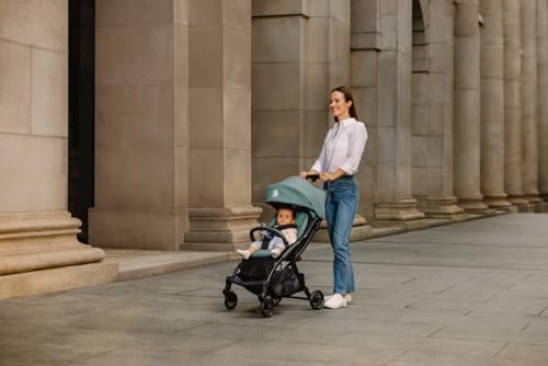 Globber Stroll Lite Passeggino – Baby Stroller Fino A 22 Kg – Passeggino Piccolo Pieghevole – Passeggino Da Viaggio Con Protezione Solare – Bambini Da 0 A 4 Anni – Turchese - 2