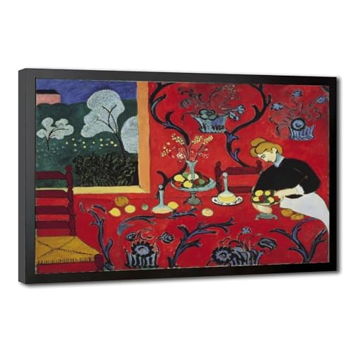 Matisse La Desserte rouge poster 61x91.4 cm avec cadre à suspendre