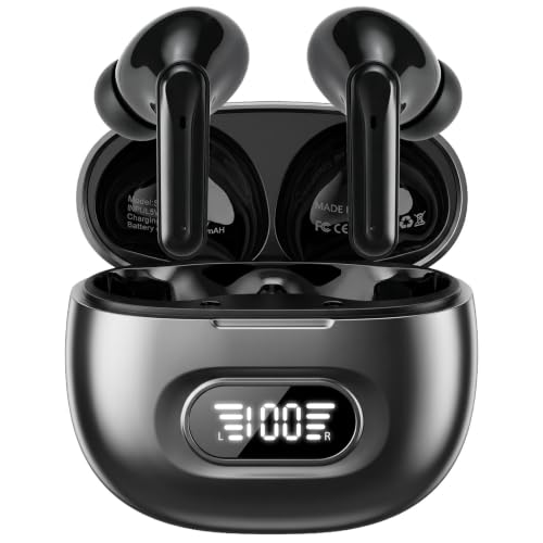 Bluetooth Kopfhörer, Kopfhörer Kabellos Bluetooth 5.3 In Ear Kopfhörer mit 4 ENC Noise Cancelling Mic… – Ansicht 1