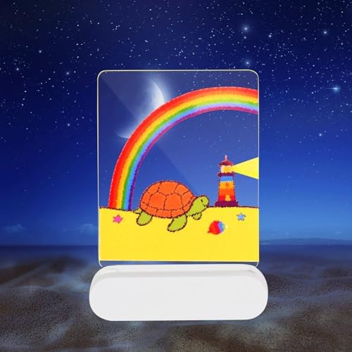 LED Drawing Board for Kids with 7 Colors, Illuminated Acrylic Whiteboard Calendar, LED Message Board with Built-in Stand, Kids/Girls Gift Toy (7.87 x 5.31 inches), 3 Lighting Modes