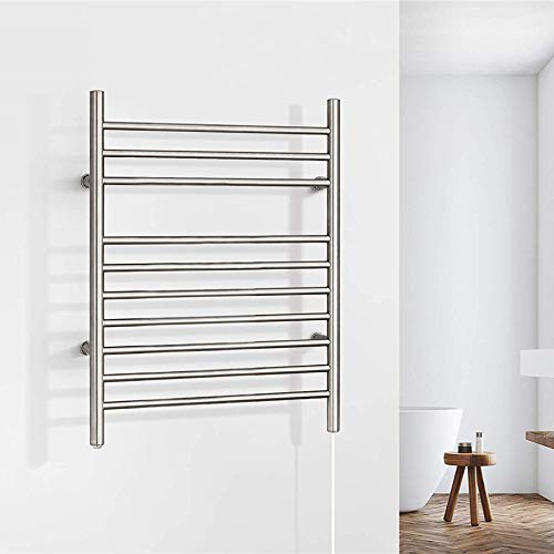 RCSTYNUK Calentador de Toallas eléctrico de Pared, toallero, toallero eléctrico, toallero eléctrico (enchufable)