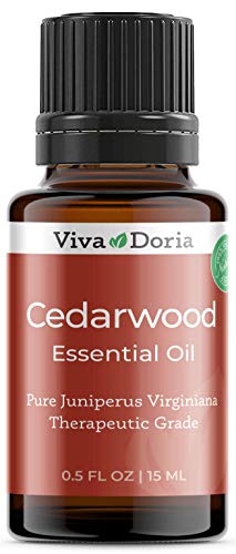 Viva Doria Cedarwood Essential Oil, 100% Pure, Natural Cedarwood Essential Oil, Undiluted, for Aromatherapy | Therapeutic Grade, 15 mL (0.5 Fluid Ounce)