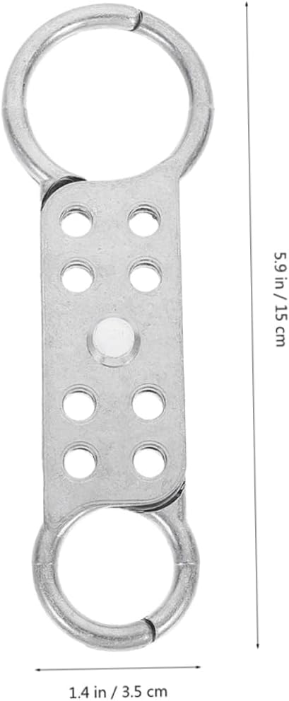 Gatuida 6pcs Double-end Aluminum Hasp Lock Security Hasps for Enhanced Safety and Convenience for Industrial Use Lightweight Design