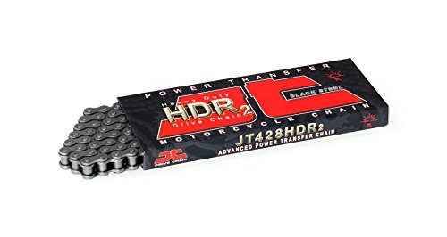 JT Chain JTC420HDR120SL (420 Series) Black Steel 120 Link Heavy Duty Non O-Ring Chain with Connecting Link