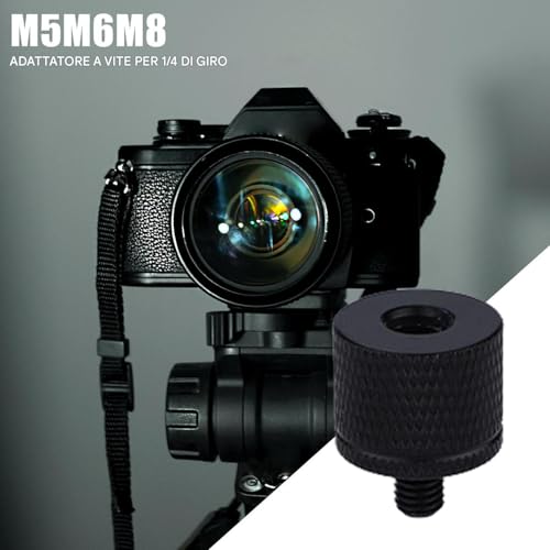 Adaptador 1/4 para trípode, adaptador de rosca de cámara de 1/4 a 3/8, accesorio de fotografía fácil instalación para monopiés cabezales autodisparador estudio exterior Vlogger - imagen 7