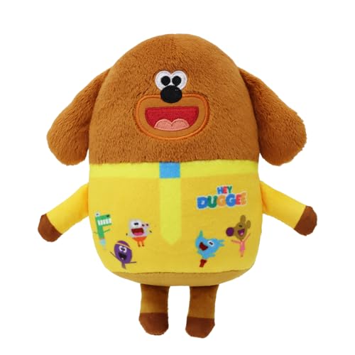 Hey Duggee Toy Teddy Bear with all his Squirrel Club friends printed on Brown