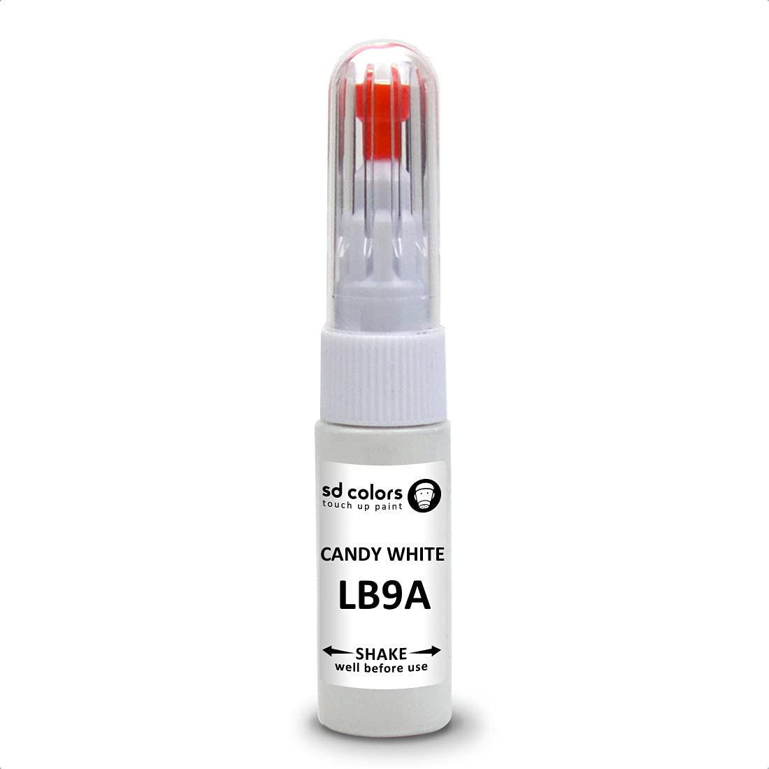 Sd Colors Just Paint Candy White Lb9a Compatible With Vw/Audi New Touch Up Paint Pen Repair Kit 20 Ml Scratch Chip Brush Repair (Just Paint)