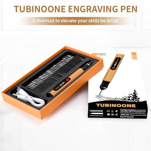 Miniatura 3 de Tsudoku Bolígrafo De Grabado Para Artistas Y Aficionados Al Bricolaje. Graba En Más De 50 Superficies. Ideal Para Principiantes. Recargable. Incluye 30 Puntas Y Guía De Maestría B