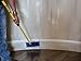 THE SIMPLE SCRUB Tile + Shower Scrubbing Mop Brush | Clean Bathroom, Kitchen, Hard to Reach Places | Ergonomic Handle + Interchangeable, Reusable Heads | Handle + 1 White Cleaning Pad