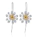 Produktbild Lotus Fun S925 Sterling Silber Ohrringe Schöne Blühende Blumen Tropfen Ohrringe Kreativ Handgemachter Einzigartiger Schmuck für Frauen und Mädchen