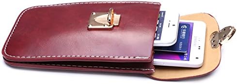 Universal Cell Phone Cross-Body Purse,Cute Mini Phone Shoulder Bag Soft PU Leather Carrying Cases for Apple iPhone x 7/6s Plus iPhone 6/6s,Samsung Galaxy S6 and Note Series,HTC (E-Claret)