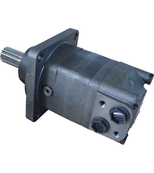 Moteur Hydraulique M+S, Type MSW315SH, Cylindrée 315 cm3/tr, Connexions (coté): G 1/2'', Arbre: Ø 1 1/4‘‘ Cannelée, Bride à Roue, Utilisation sans Drain possible