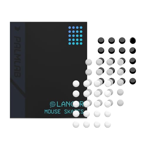 PALMLAB Lancer Mouse Skates | 60 Dot Mouse Skates Ideal for Glass Mousepads &...