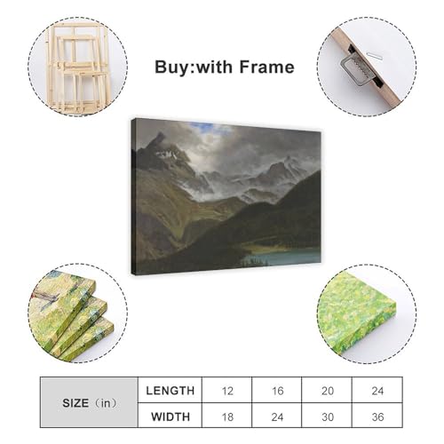 Cadre Albert Bierstadt impression toile pour mur vide