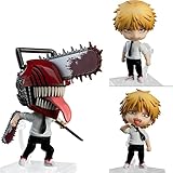 Chainsaw Man Figure Toy, 4.4-inch Chainsaw Man Statue Model Toy, 3D Anime Action Figurine, Pochita Denji Figures Model Set, Gifts for Anime Fans (Denji Action Figure)