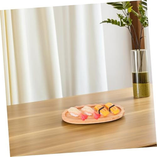 Bandeja Oval de Madera para Sushi 30x12cm miniatura 4