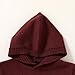 YOUNGER STAR Toddler Baby Girl Boy Knit Sweater Hooded Long Sleeve Sweatshirt Tops Fall Winter Clothes with Pocket(Burgundy,4-5T)