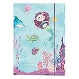 panini adrenalyn xl sammelmappe mit 3 Innenklappen Herlitz 50040322 Sammelmappe A3 Meerjungfrau, 1 Stück, mehrfarbiig