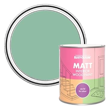 Rust-Oleum Green Interior Wood Paint in Matt Finish - Wanderlust 750ml