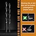 COMOWARE Twist Drill Bit Set- HSS Wood Drill Bit Sets, General Purpose, Black Oxide for Wood Plastic Alloys 10 Pcs