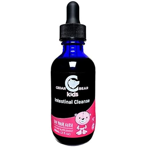 Cedar Bear - Intestinal Cleanse for Kids, Liquid Herbal Supplement for Detox Cleanse, Digestive Cleanse with Natural Herbs, Alcohol-Free Gut Cleanse Drops for Children, 2 fl oz / 60 ml Cover