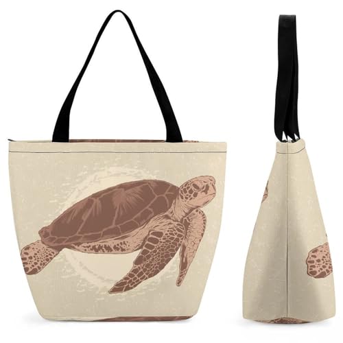 Sac à bandoulière tortue idéal pour vos journées de plage et de voyage