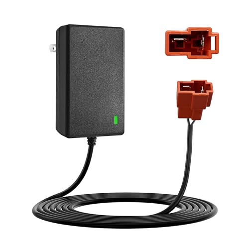 24V Battery Charger Compatible with Ride On Toys for Kids 24Volt (28.8V) Batteries Car for Kids for Huffy Torex UTV 4X4 2 Pin Red Square Plug 24v Charger for Ride on Toys Kid Electric Car