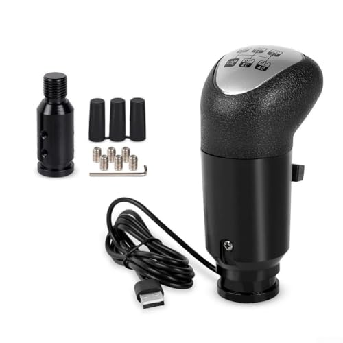 Yuanpgky USB-LKW-Simulator-Schaltknauf für ETS2 PC-Rennspiele, kompatibel mit G29 G27 Schaltgetriebe, 18-Gang-H-Schaltknauf mit Griff aus Aluminiumlegierung Yuanpgky USB-LKW-Simulator-Schaltknauf für ETS2 PC-Rennspiele, kompatibel mit G29 G27 Schaltgetriebe, 18-Gang-H-Schaltknauf mit Griff aus Aluminiumlegierung