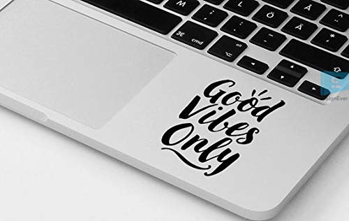 SIGN EVER Good Vibes Only Quotes Laptop Trackpad Stickers for 15.6 14 13 Inches All Models Decals Vinyl L x H 6.00 cm x 8.00 cm Pack of 2 (B083JFVTGL) Amazon Price History, Amazon Price Tracker