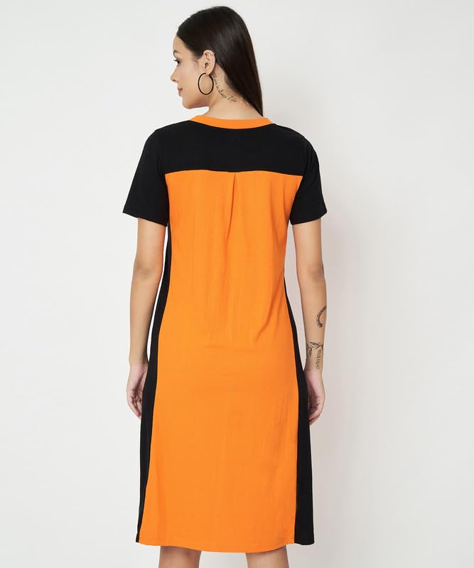 Image of Women's A-Line Cotton Midi Dress