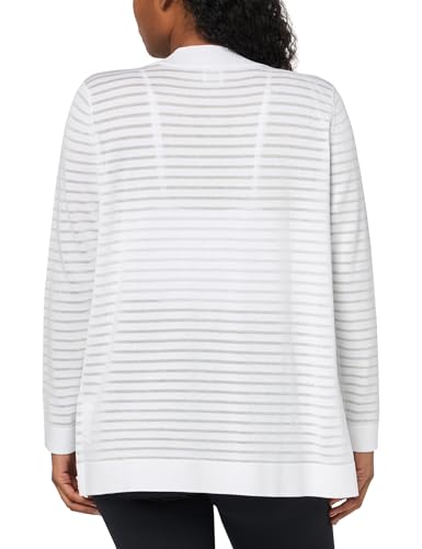 Image of Anne Klein Women's Sheer Stripe Cardigan
