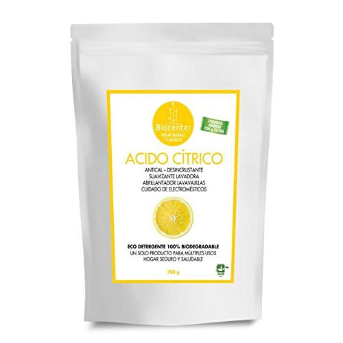 Biocenter Acido Cítrico - Suavizante, Abrillantador, Antical, Desincrustante 700 g