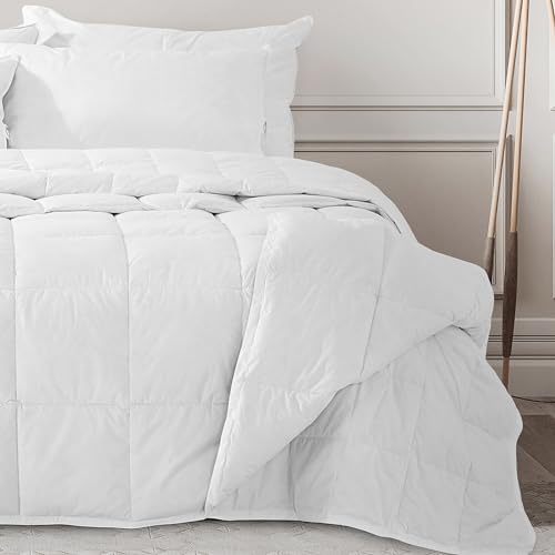 Zenoni & Colombi | Edredón Plumón Nórdico 4 Estaciones 2 Colcha, Relleno de Plumas 170 + 110 grmq| 100% Pluma, 100% algodón | Made in Italy (240X220 cm)