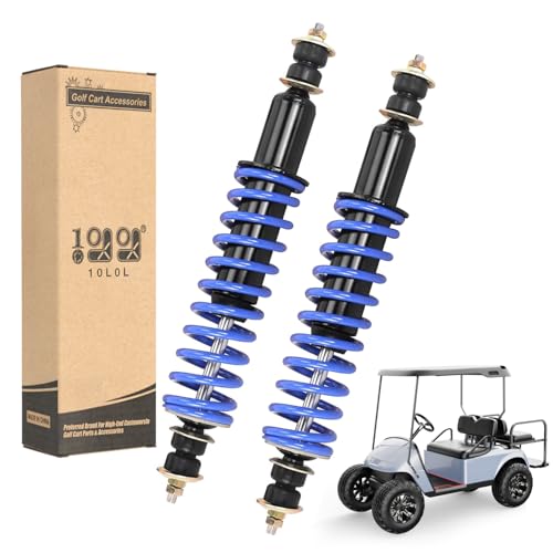 10L0L Golf Cart Front/Rear Coil Over Heavy Duty Shock Absorber Spring for EZGO TXT/Medalist 1994-up Newer Gas or Electric, Replaces OEM# 70630-G01 76418-G01
