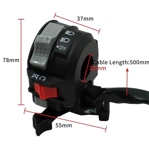 Interrupteur moto Yamaha Big Bear commande de démarrage et phares