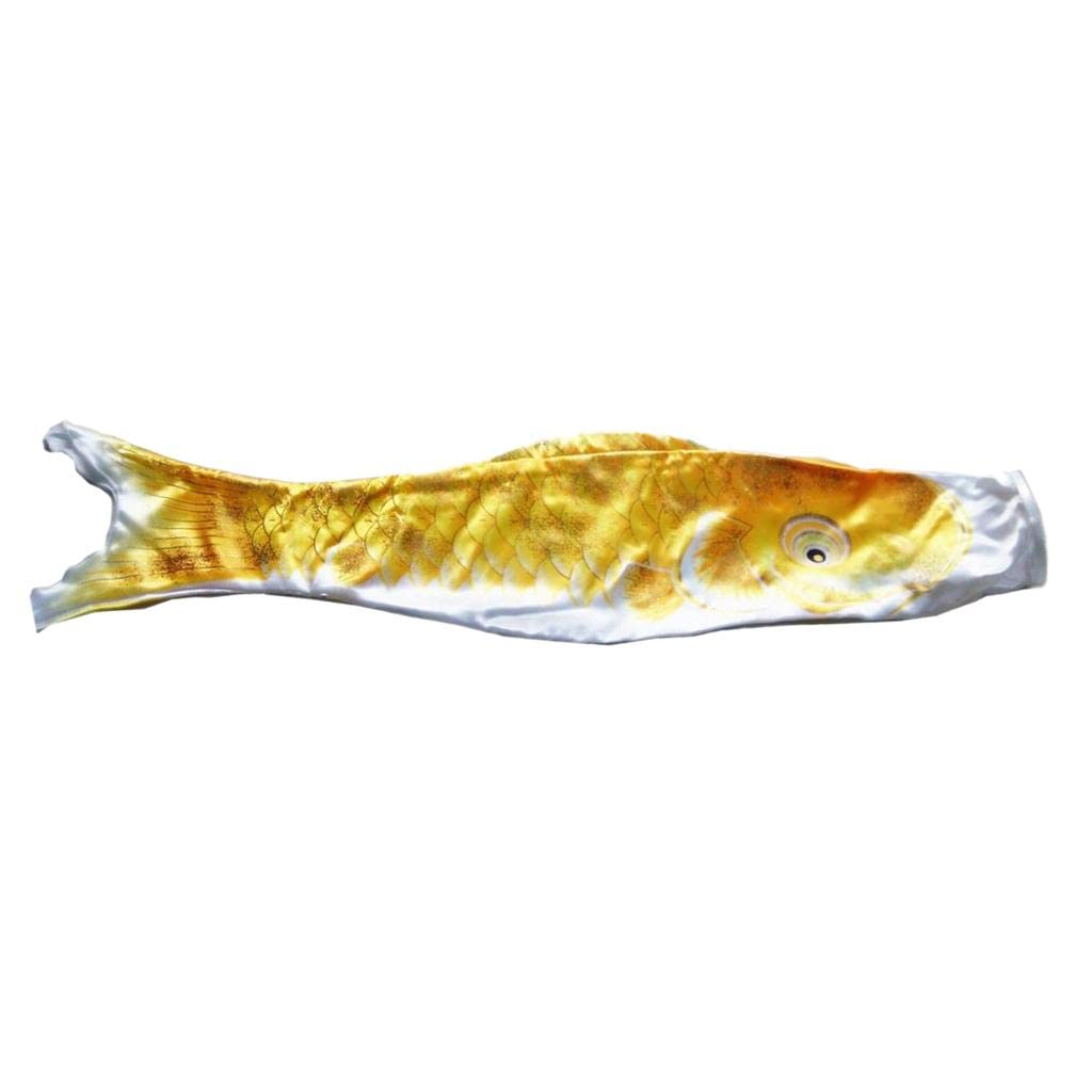Japanese Windsock Carp Garden Koi Nobori Sailfish 110cm Golden Yellow-image-12