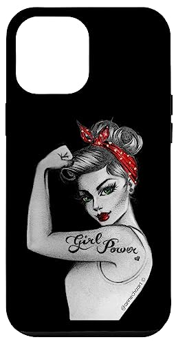 Iphone 12 Pro Max Pin Up Feminist Retro Girl Power Modern Rosie The Riveter Case #TOP16
