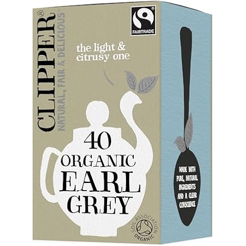 Clipper Organic Earl Grey Tea Bags, 40 Count Cover