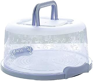 LTXDJ Cake Carrier, Clear Plastic Cake Containers Portable Cake Box with Handle Cake Holder Storage for Pies Cookies Desserts Cupcake, Cake Tin Storage Cake Storage Container 10 inch