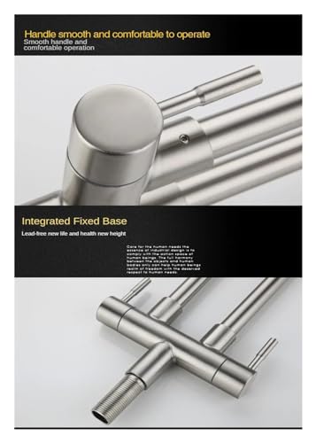 Robinet de cuisine en acier 304 robuste et durable QTANZIQI