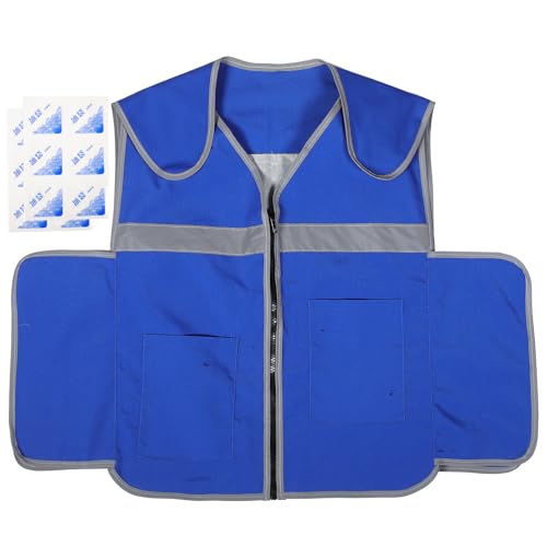 Gilet rafraîchissant de bureau et extérieur avec packs de glace auto-aspirants NUOBESTY