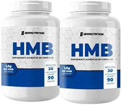 Kit com 2 Frascos HMB Suplemento 90 Cápsulas por Frasco