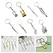 QMQJIA Realistic Tooth Shaped Keychain Craft from Sturdy Zines Alloy Materials for Dentals Industry Promotion Casual Wear