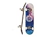 Ruban adhésif de skateboard Skateboards, Skateboards standard pour les débutants Enfants Garçons Filles Adolescent, Canadian Maple Cruiser Skate Board, y compris camion, roues PU, motif arrière Pour l