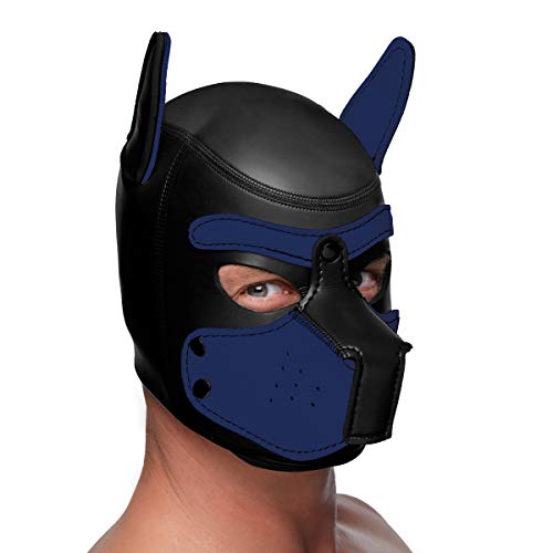 Master Series Spike Neoprene Puppy Hood - Blue